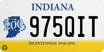 IN license plate 975QIT