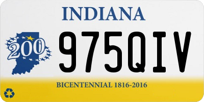 IN license plate 975QIV