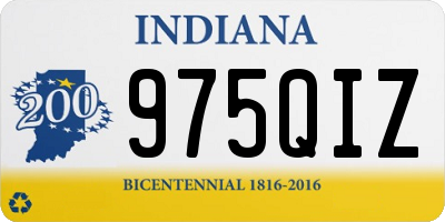 IN license plate 975QIZ