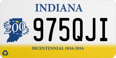 IN license plate 975QJI
