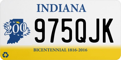 IN license plate 975QJK