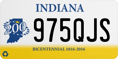 IN license plate 975QJS