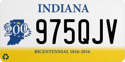 IN license plate 975QJV
