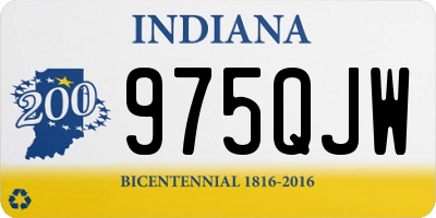 IN license plate 975QJW