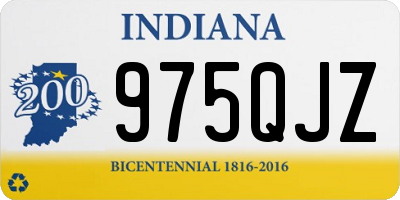 IN license plate 975QJZ