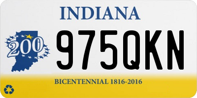 IN license plate 975QKN