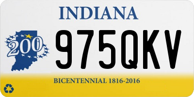 IN license plate 975QKV