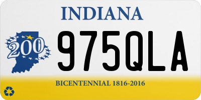 IN license plate 975QLA
