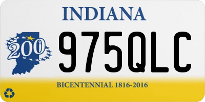 IN license plate 975QLC