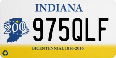 IN license plate 975QLF