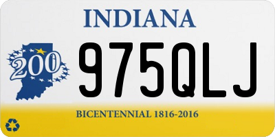 IN license plate 975QLJ