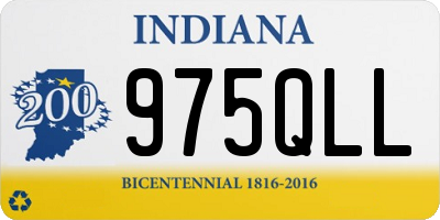 IN license plate 975QLL
