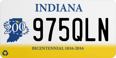IN license plate 975QLN