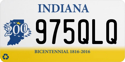 IN license plate 975QLQ