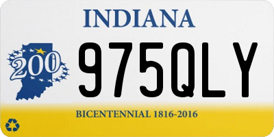 IN license plate 975QLY
