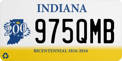 IN license plate 975QMB