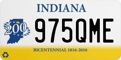 IN license plate 975QME