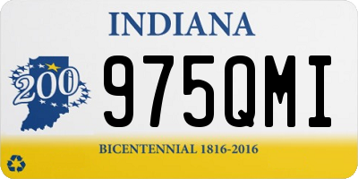 IN license plate 975QMI