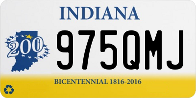 IN license plate 975QMJ