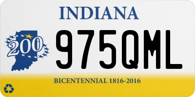 IN license plate 975QML