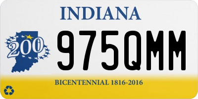 IN license plate 975QMM