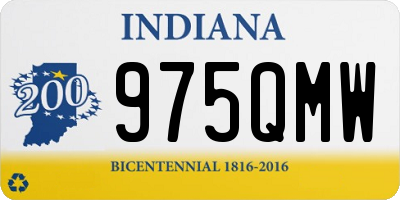 IN license plate 975QMW