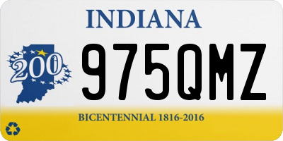 IN license plate 975QMZ