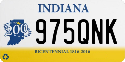 IN license plate 975QNK