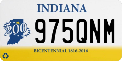IN license plate 975QNM