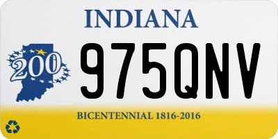IN license plate 975QNV