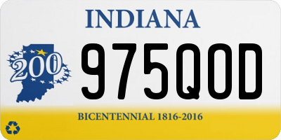 IN license plate 975QOD