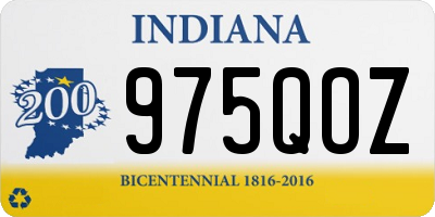 IN license plate 975QOZ