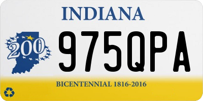 IN license plate 975QPA
