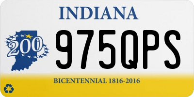 IN license plate 975QPS