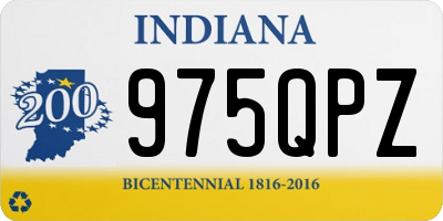 IN license plate 975QPZ