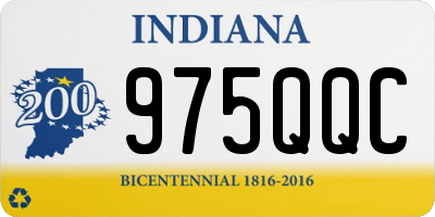 IN license plate 975QQC