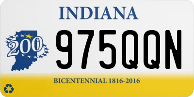 IN license plate 975QQN