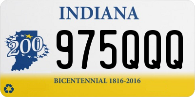 IN license plate 975QQQ