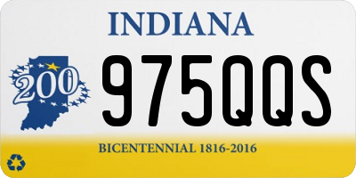 IN license plate 975QQS