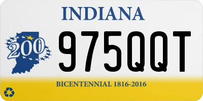IN license plate 975QQT
