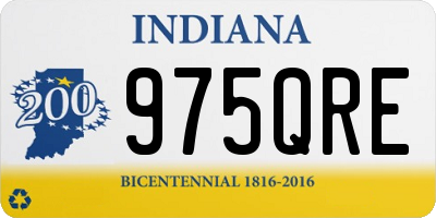 IN license plate 975QRE