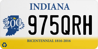 IN license plate 975QRH