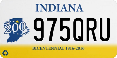 IN license plate 975QRU