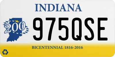 IN license plate 975QSE