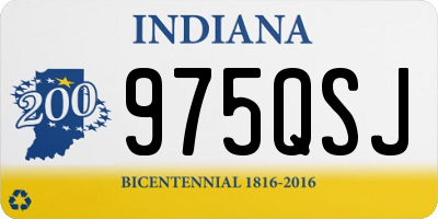 IN license plate 975QSJ