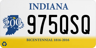 IN license plate 975QSQ