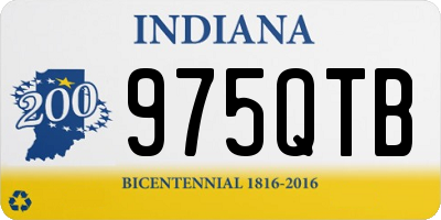 IN license plate 975QTB