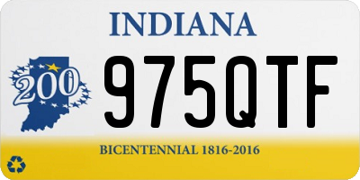 IN license plate 975QTF