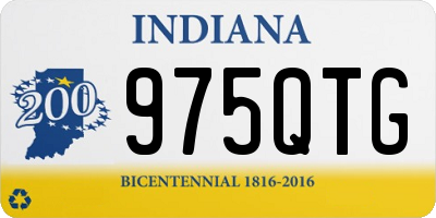 IN license plate 975QTG