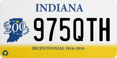IN license plate 975QTH